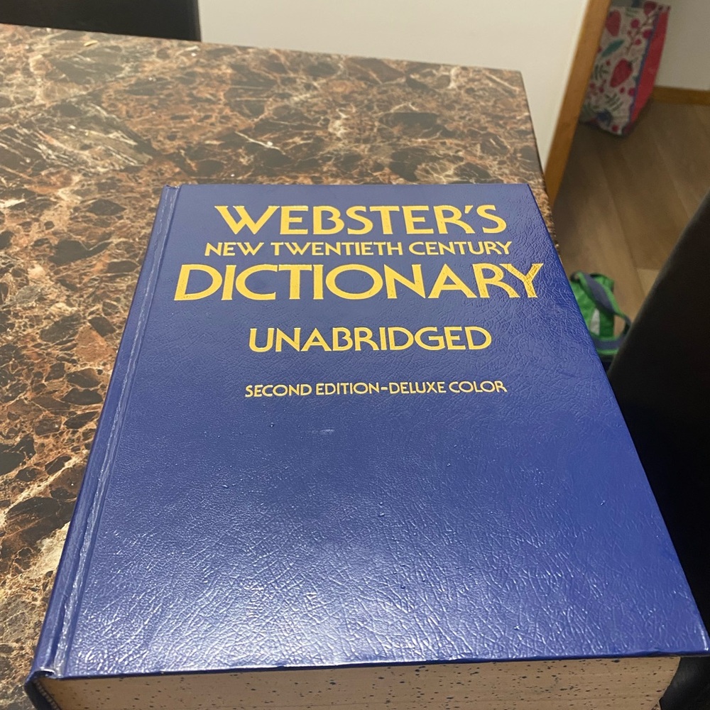 Webster's Unabridged Dictionary - Blue Cover second Edition 1983